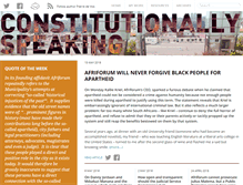 Tablet Screenshot of constitutionallyspeaking.co.za